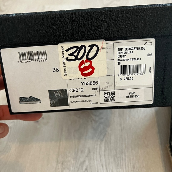 Chanel Black Mesh CC Logo Espadrilles Sz. EU 38 - Picture 4 of 9